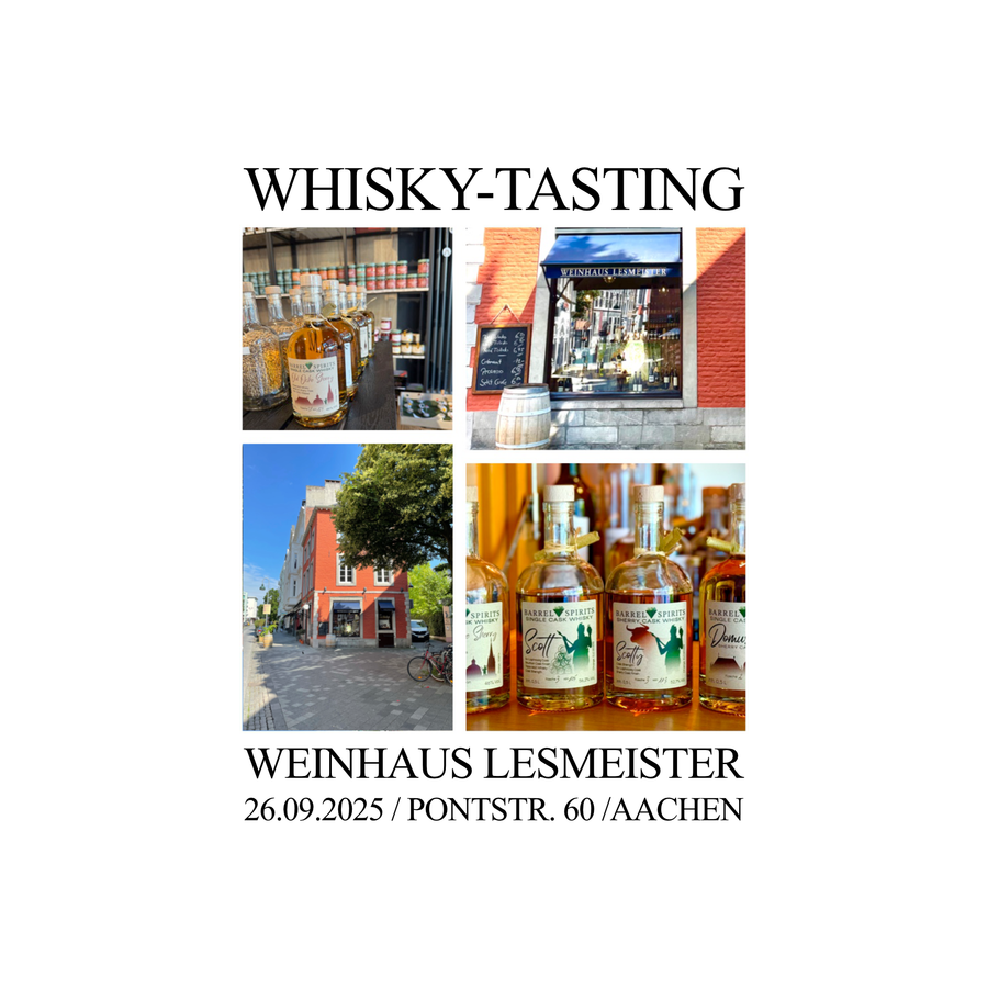 Whisky-Tasting im Weinhaus Lesmeister am 26.09.2025